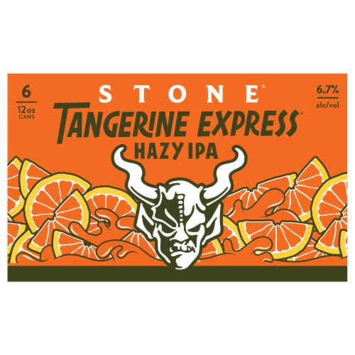 Stone Tangerine Express Hazy IPA Perspective: front