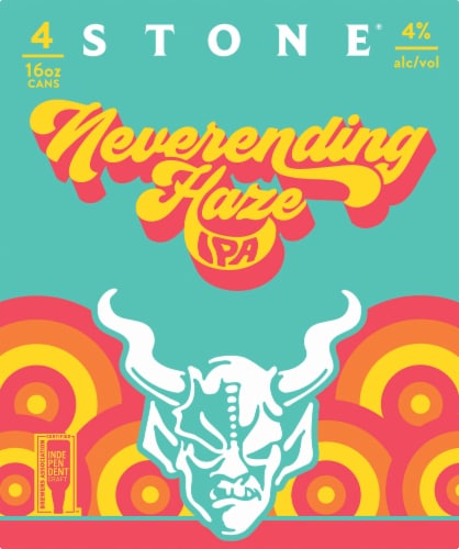 Stone Brewing Co. Neverending Haze IPA Perspective: front