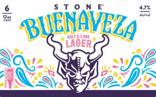 Stone Brewing Co. Buenaveza Salt & Lime Lager Beer Perspective: front