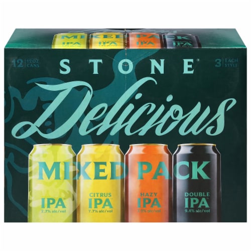 Stone Brewing Co Delicious IPA Variety Pack Perspective: front