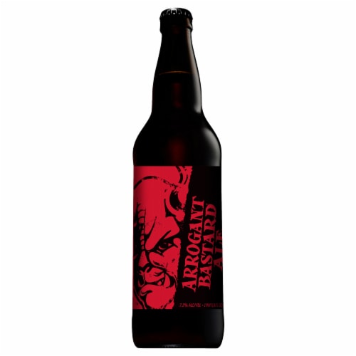Stone Brewing Arrogant Bastard Ale Bottle Perspective: front