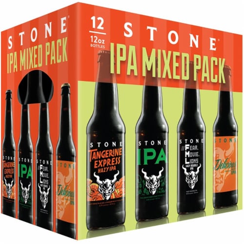 Stone® Brewing Co. IPA Mixed Pack Beer Perspective: front