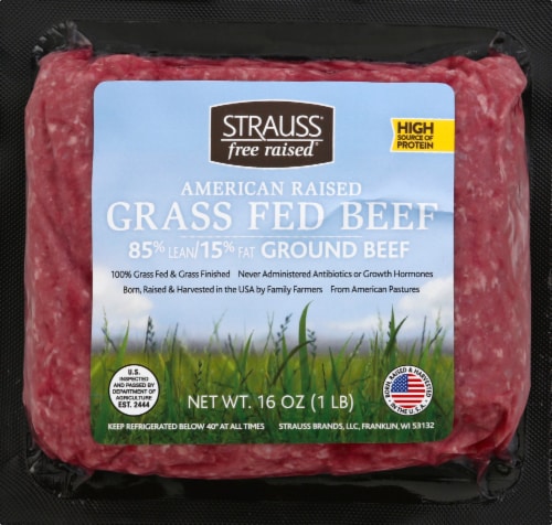 Strauss Grass Fed 85% Lean Ground Beef