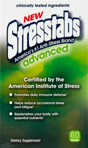 Stresstabs Advanced Dietary Supplement Tablets Perspective: front