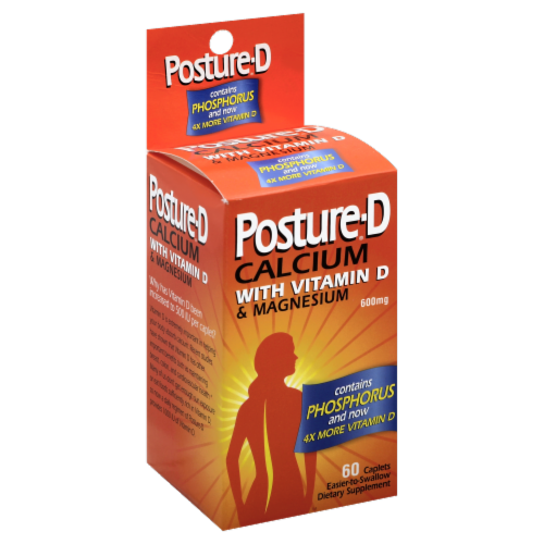Posture-D Calcium With Vitamin D & Magnesium Vitamin Perspective: front