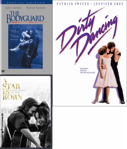 The Bodyguard / A Star is Born / Dirty Dancing DVD Bundle, 3 pc - Baker's