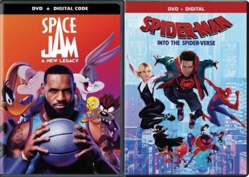 Space Jam: A New Legacy and Spider Man: Into the Spider-Verse Kids DuoPack  (DVD), 1 ct - Kroger