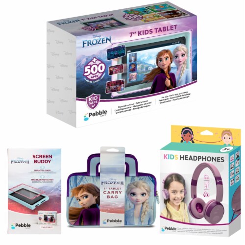 Pebble Gear™ Frozen Kids Tablet Bundle Perspective: front