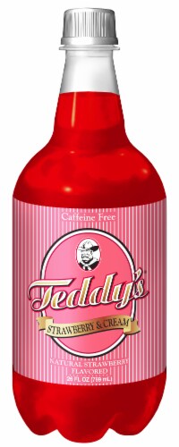 Teddy's Strawberry & Cream Soft Drink Perspective: front