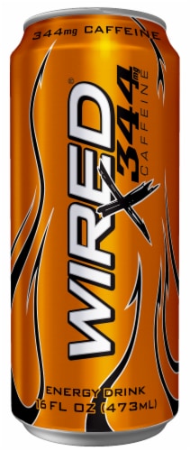 Wired X 344 Caffeine Energy Drink Perspective: front
