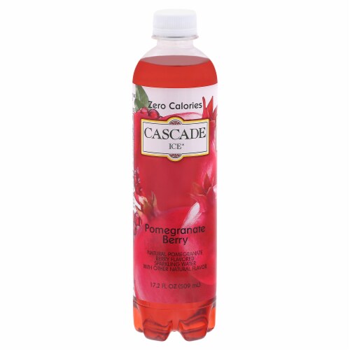 Cascade Ice® Pomegranate Berry Flavored Sparkling Bottled Water Perspective: front