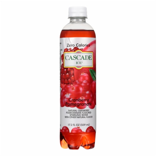 Cascade Ice Cranberry Pomegranate Flavored Sparkling Water Perspective: front