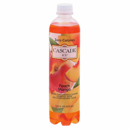 Cascade Ice® Peach Mango Zero Calories Sparkling Water Perspective: front