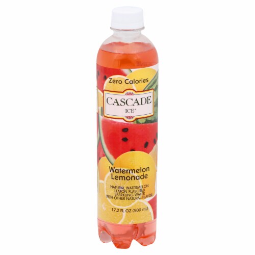 Cascade Ice® Watermelon Lemonade Flavored Sparkling Bottled Water Perspective: front