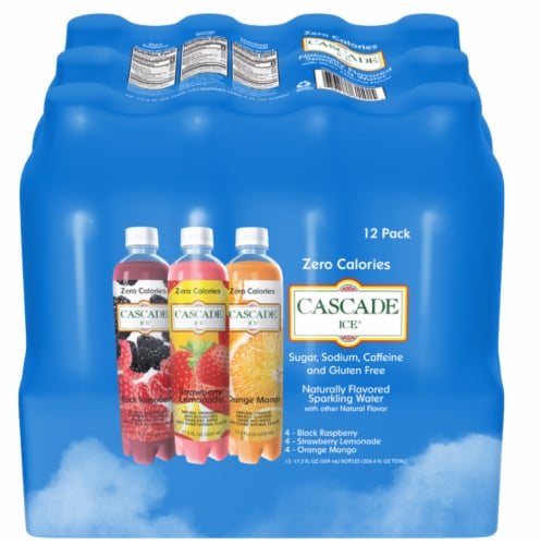 Cascade Ice® Variety Pack Flavored Sparkling Bottled Water Perspective: front