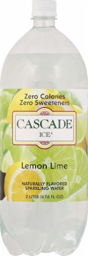 Cascade Ice Lemon Lime Sparkling Water Perspective: front
