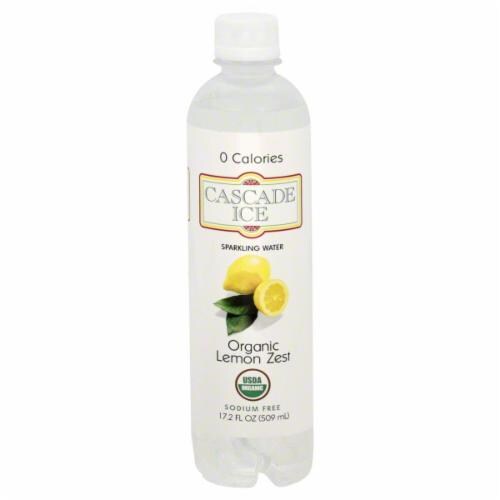 Cascade Ice Lemon Zest Sparkling Water Perspective: front