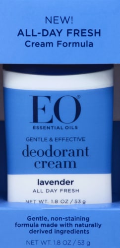 EO Essential Oil Products Lavender Deodorant Cream Perspective: front