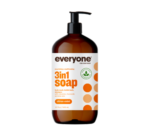 Everyone® 3in1 Citrus + Mint Soap Perspective: front