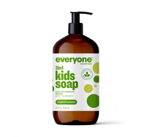 Everyone® 3in1 Tropical Coconut Kids Soap Perspective: front