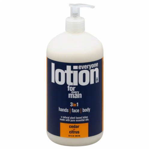 EO Men Cedar Citrus Lotion Perspective: front