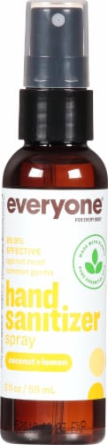 Everyone® Coconut+Lemon Hand Sanitizer Spray Perspective: front