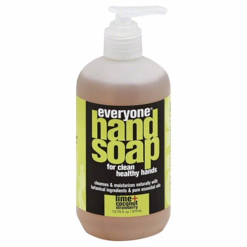 Everyone Hand Soap Lime Coconut and Strawberry Perspective: front