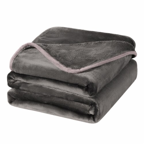 PiccoCasa Flannel Fleece Blanket Soft Warm Fuzzy Blanket for All Season Full 78 x90 Mariano s