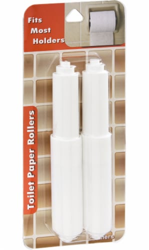 Toilet Paper Rollers - White Perspective: front