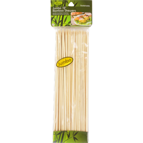 ATA Retail Jumbo Bamboo Skewers - 50 Pack Perspective: front