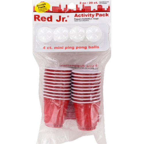 Red Jr Ping Pong Activity Pack Perspective: front
