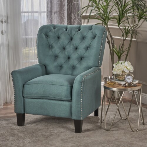 Dark teal sales recliner chair