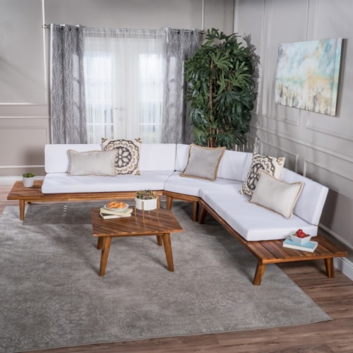 Ellison 4 piece sectional seating sofa set with cushions 2025