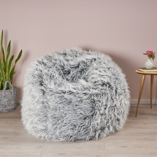 Silver bean shop bag chair