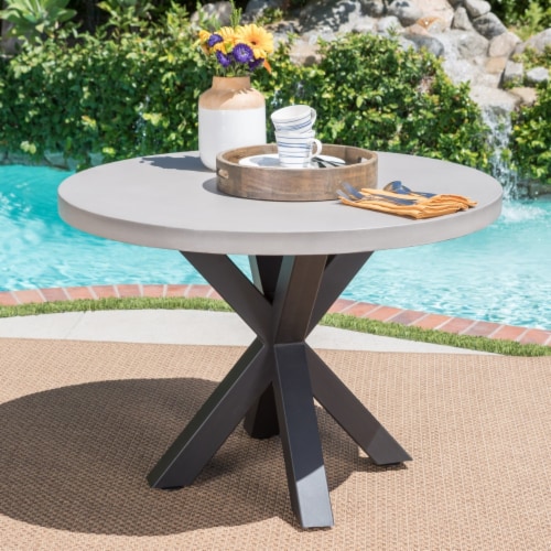 Lightweight concrete sales outdoor dining table