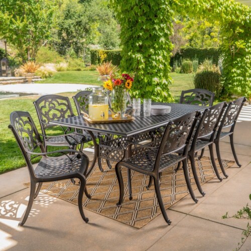 Cast aluminum dining set online