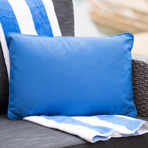 Corona Outdoor Rectangular Water Resistant Pillow(s) Orange Qty of 2 Perspective: front