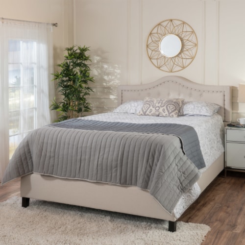 Adelais Fully Upholstered Queen Bed Set Ivory, 1 unit Fred Meyer