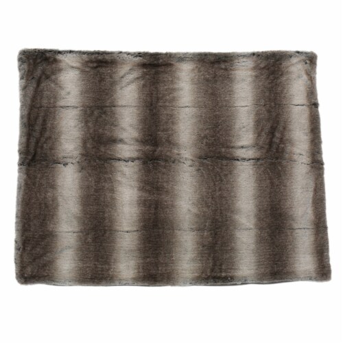 Tuscan Ash White Faux Fur Throw Blanket 1 unit Fred Meyer