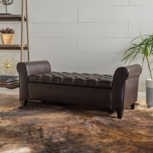 All modern leather bench discount