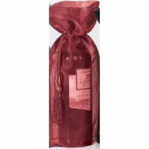 Joann Marie Designs Sheer Metallic Wine Bag - Burgundy Perspective: front