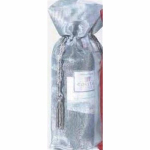 Joann Marie Designs Sheer Metallic Wine Bag - Silver Perspective: front