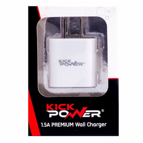 KickPOWER Premium 2.1A Wall Charger Perspective: front