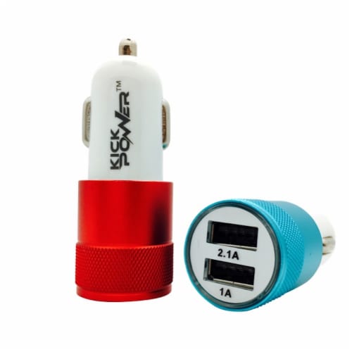 Kickpower Premium 2.1A Car Charger - Assorted Perspective: front