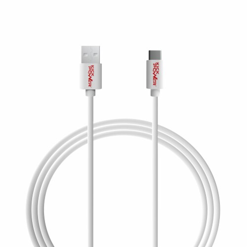 KickPOWER Type-C Cable - White Perspective: front