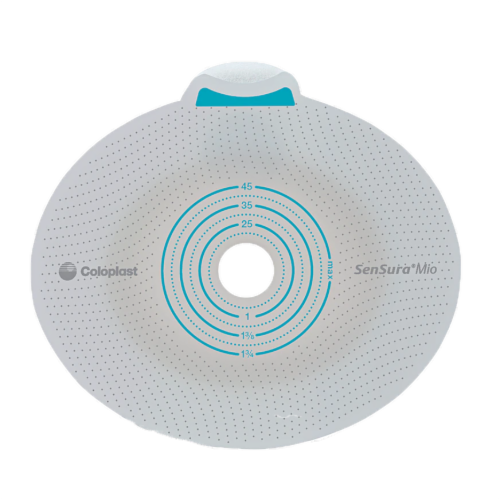 Coloplast Skin Barrier Sensura Trim To Fit, Blue Code 3/8 To 2-1/4 Stoma (#10031, Box) Perspective: front