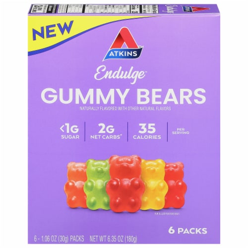 Atkins Endulge Gummy Bears Perspective: front