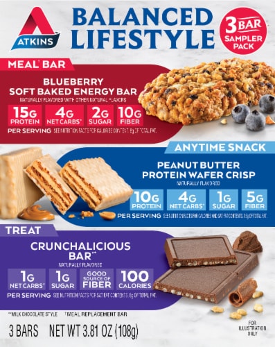 Atkins™ Balanced Lifestyle Meal Bars Perspective: front