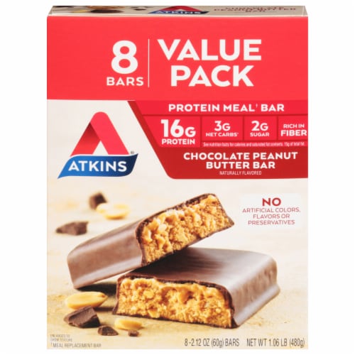 Atkins™ Protein Meal Bar Chocolate Peanut Butter Perspective: front