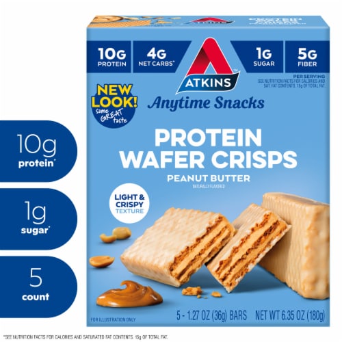 Atkins™ Peanut Butter Protein Wafer Crisps Perspective: front